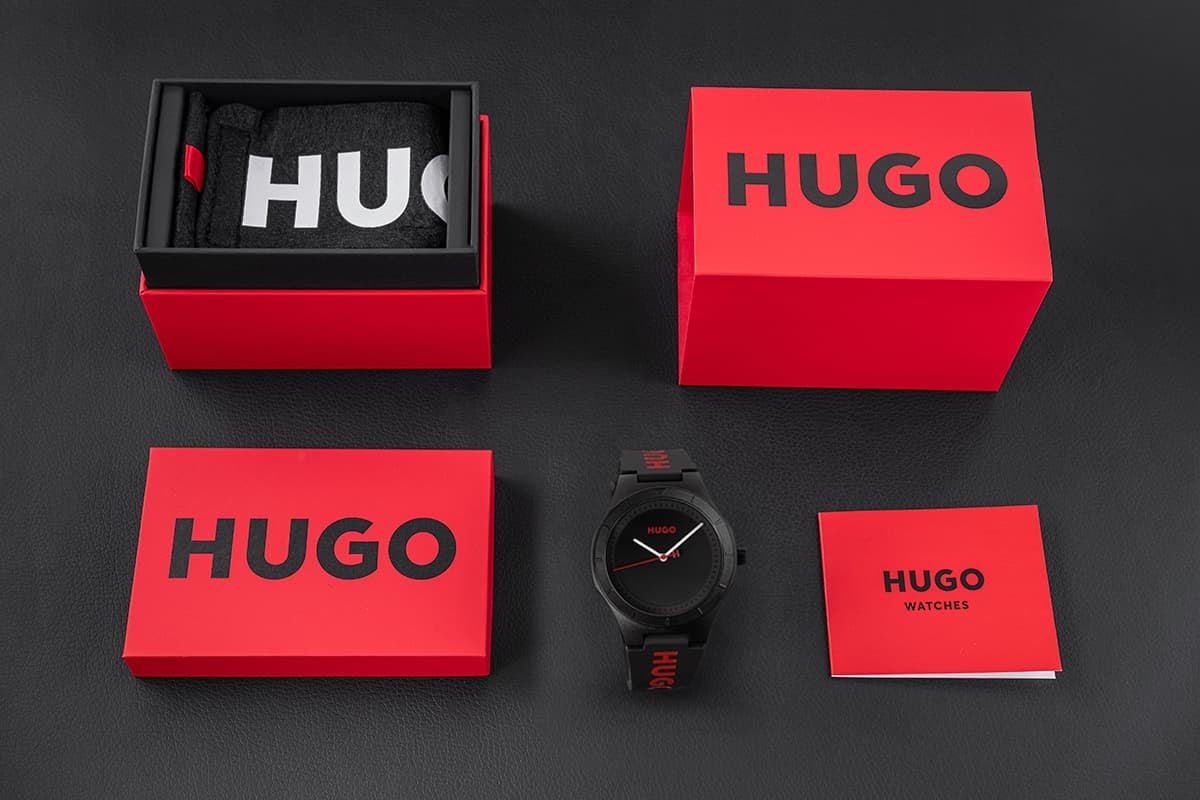 Zegarek Męski HUGO Lit For Him Black 1530343 + BOX
