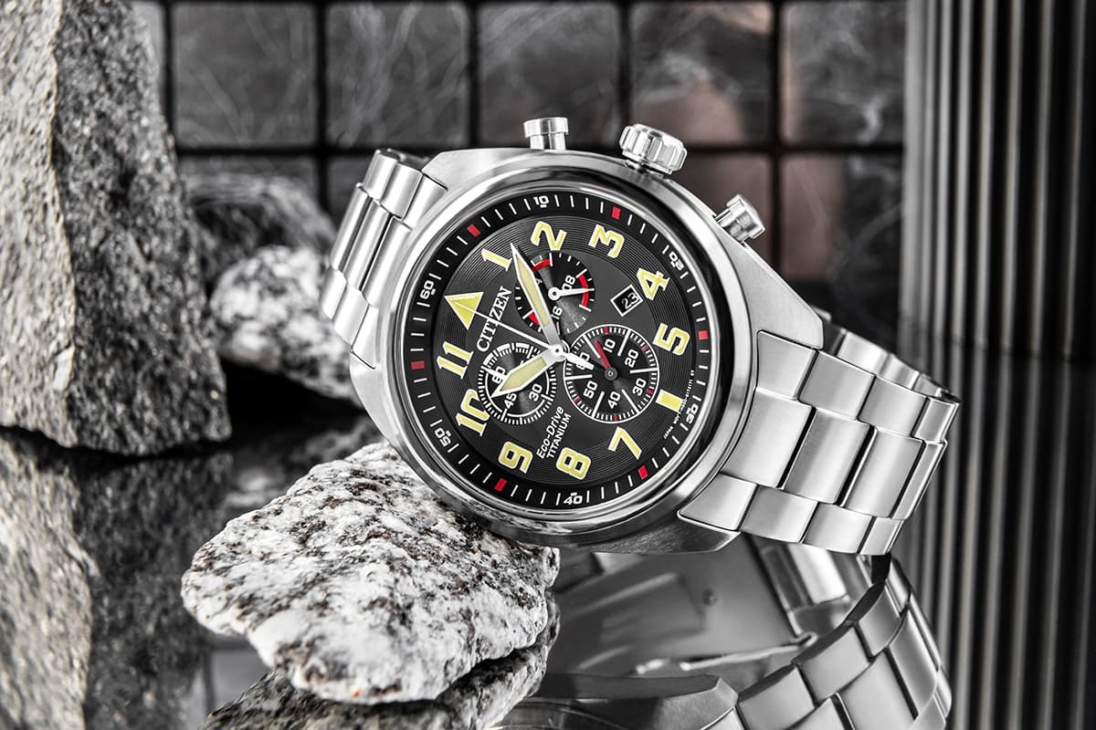 Zegarek Męski CITIZEN Super Titanium Eco-Drive AT2480-81E + BOX