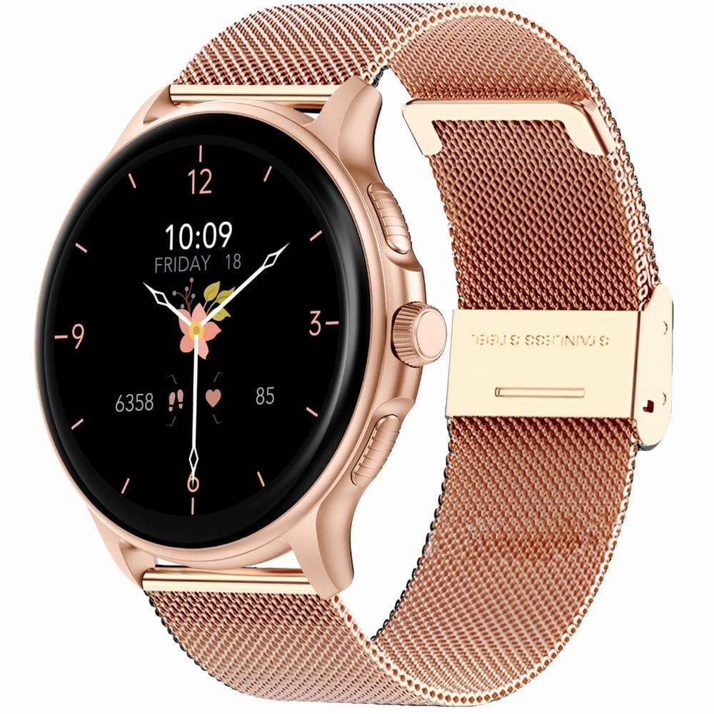 Smartwatch Damski GRAVITY GT12-3 Różowy Pasek Silikonowy + Bransoleta Różowe Złoto