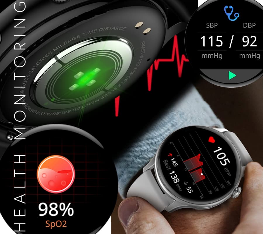 Smartwatch Damski RUBICON RNCF10 Rose Gold/Pink SMARUB239